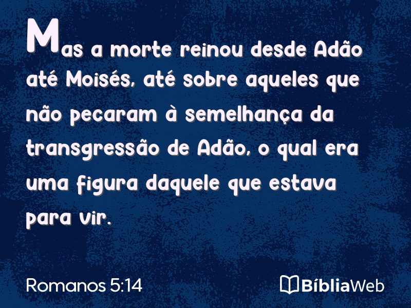 Romanos 5:14 em imagem para compartilhar