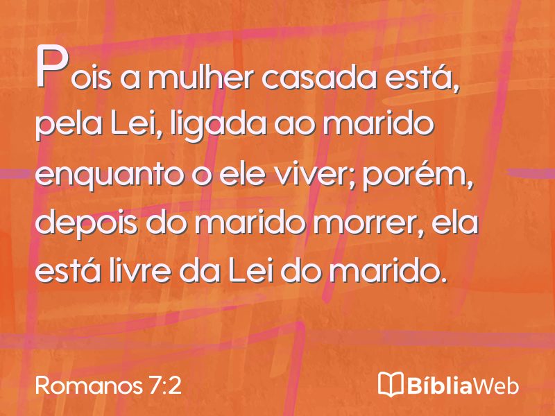 Romanos 7:2 em imagem para compartilhar