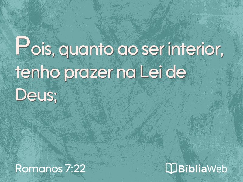 Romanos 7:22 em imagem para compartilhar