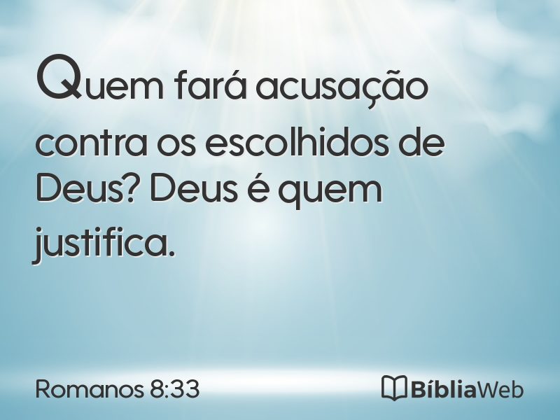 Romanos 8:33 em imagem para compartilhar