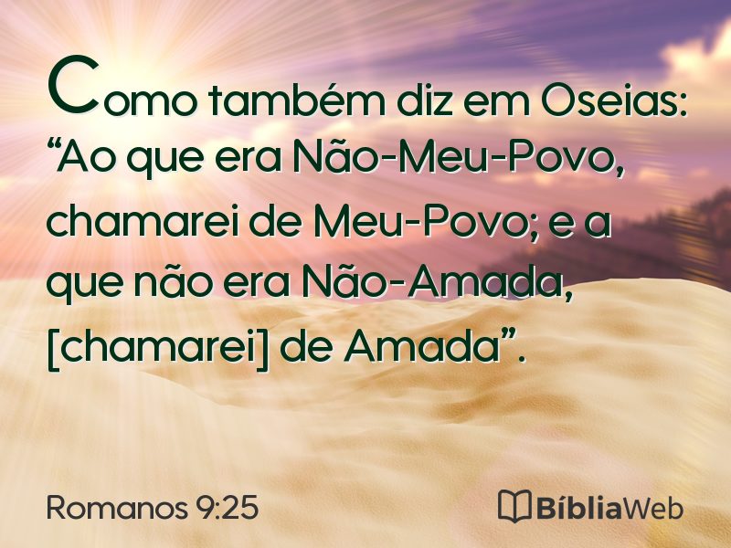 Romanos 9:25 em imagem para compartilhar