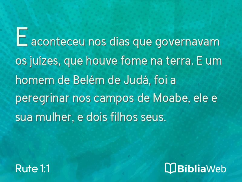 Rute 1:1 em imagem para compartilhar