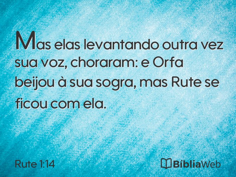 Rute 1:14 em imagem para compartilhar