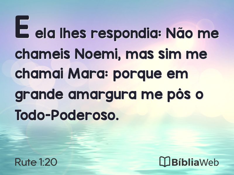 Rute 1:20 em imagem para compartilhar