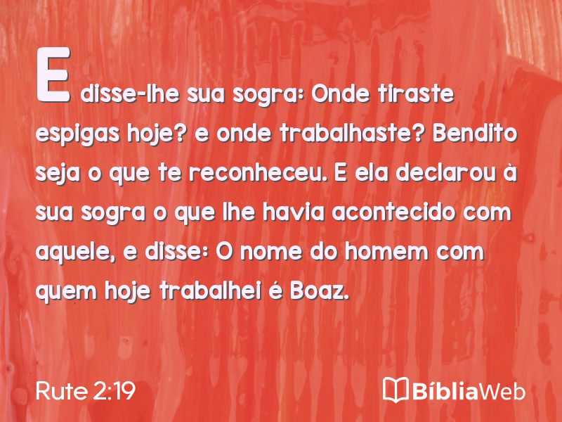 Rute 2:19 em imagem para compartilhar