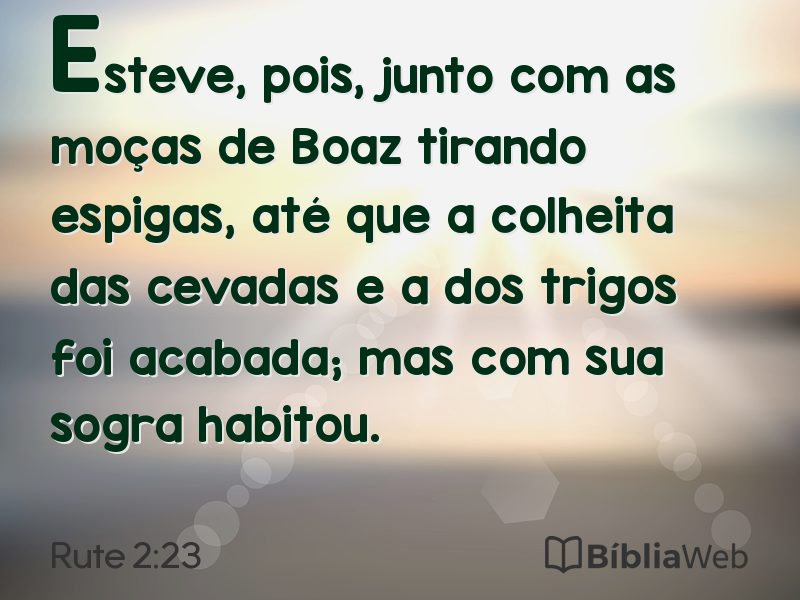 Rute 2:23 em imagem para compartilhar