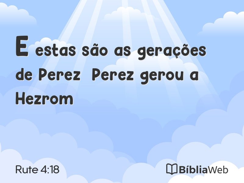 Rute 4:18 em imagem para compartilhar