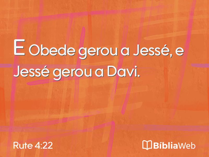 Rute 4:22 em imagem para compartilhar