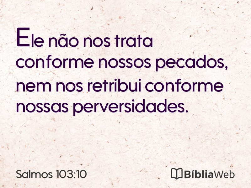 Salmos 103:10 em imagem para compartilhar