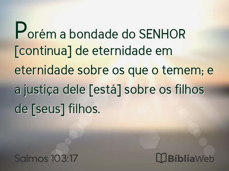 Salmos 103:17 em imagem para compartilhar