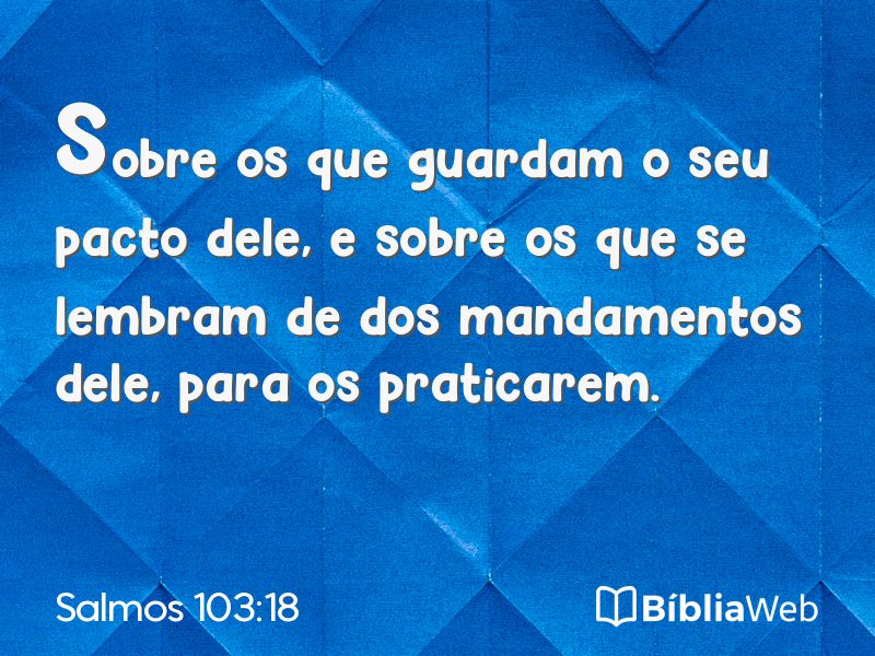 Salmos 103:18 em imagem para compartilhar