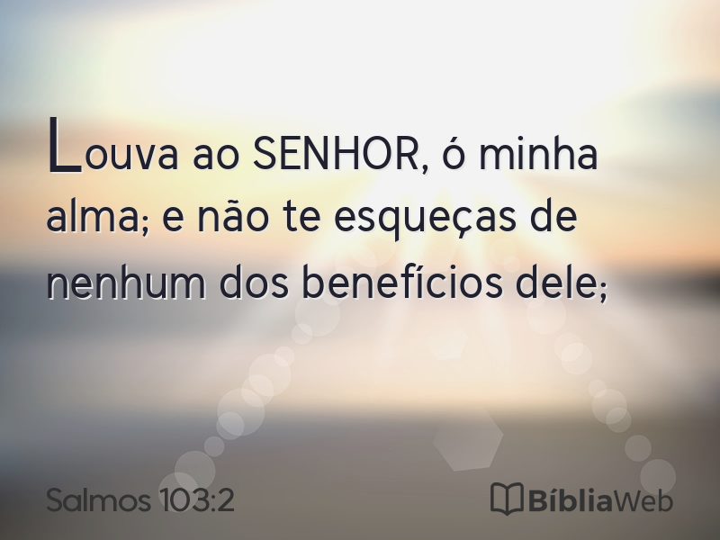 Salmos 103:2 em imagem para compartilhar