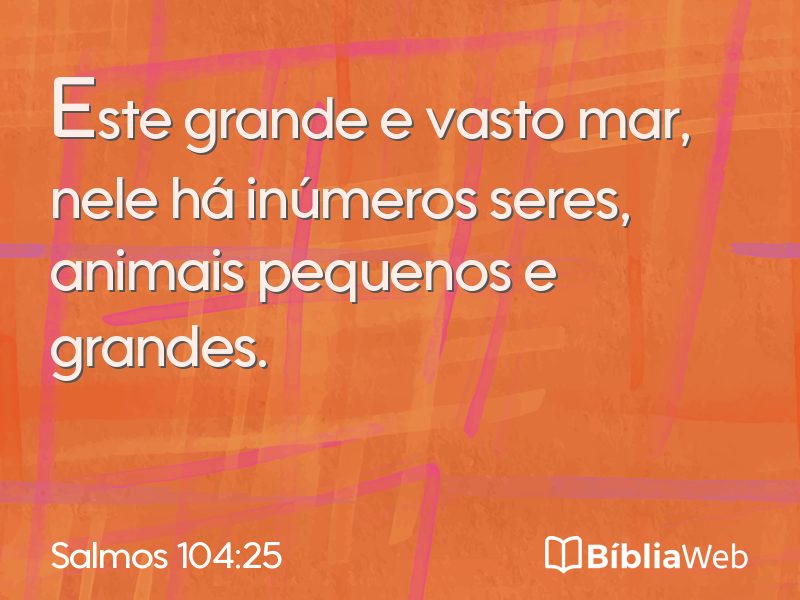 Salmos 104:25 em imagem para compartilhar