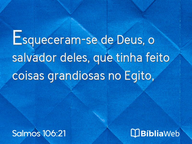 Salmos 106:21 em imagem para compartilhar