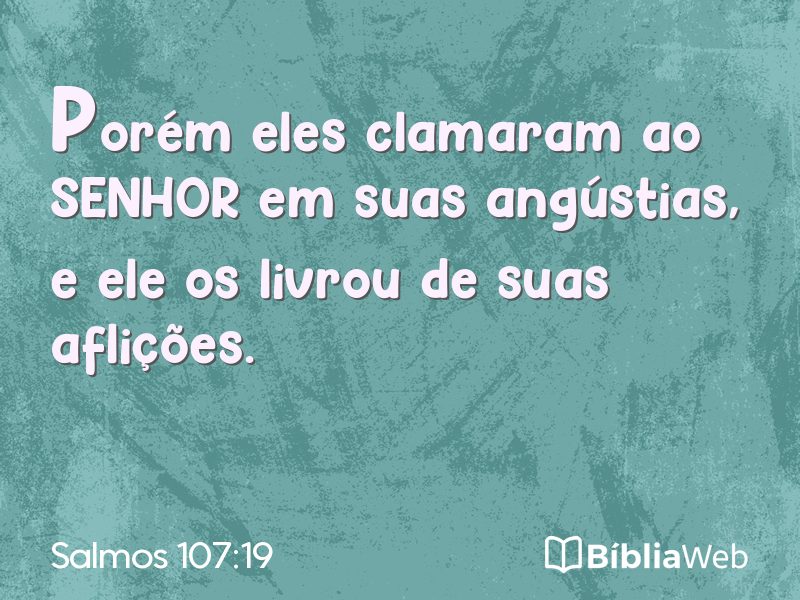 Salmos 107:19 em imagem para compartilhar