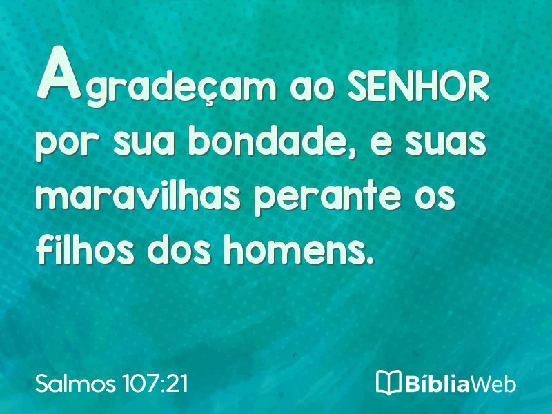 Salmos 107:21 em imagem para compartilhar