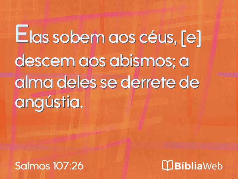 Salmos 107:26 em imagem para compartilhar