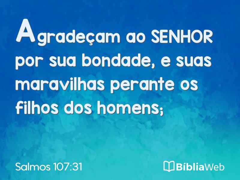 Salmos 107:31 em imagem para compartilhar