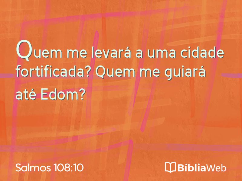 Salmos 108:10 em imagem para compartilhar