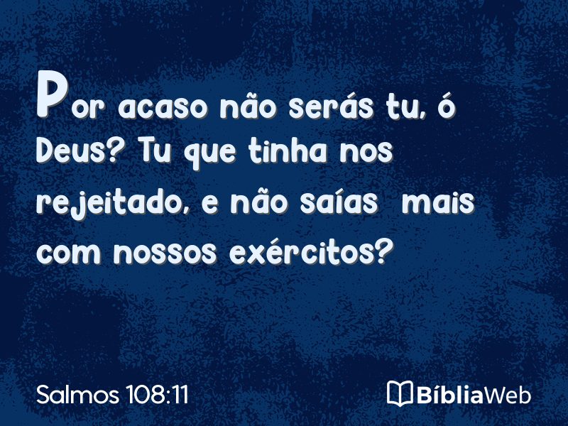 Salmos 108:11 em imagem para compartilhar