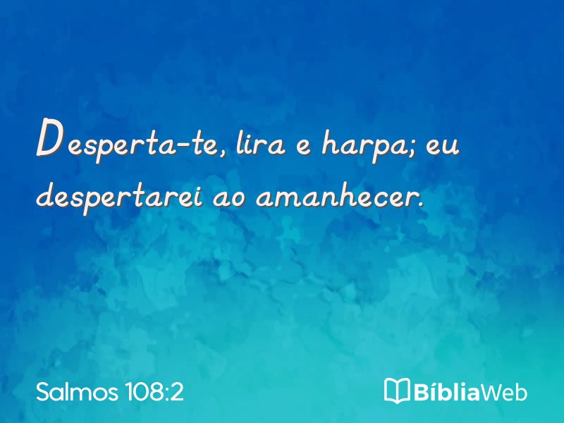 Salmos 108:2 em imagem para compartilhar