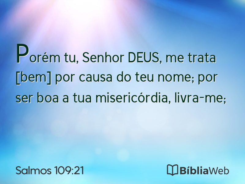 Salmos 109:21 em imagem para compartilhar
