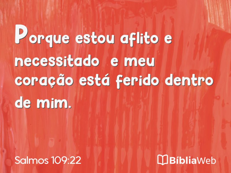 Salmos 109:22 em imagem para compartilhar