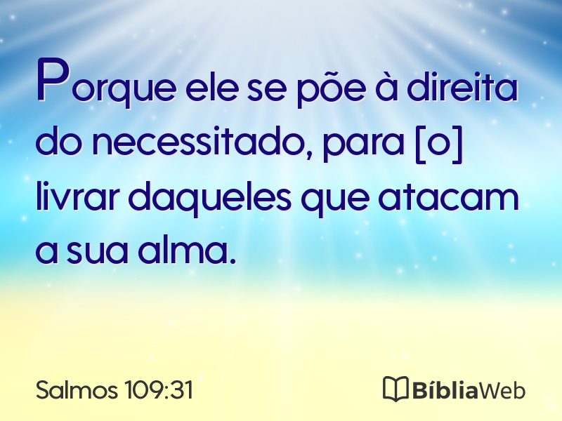 Salmos 109:31 em imagem para compartilhar