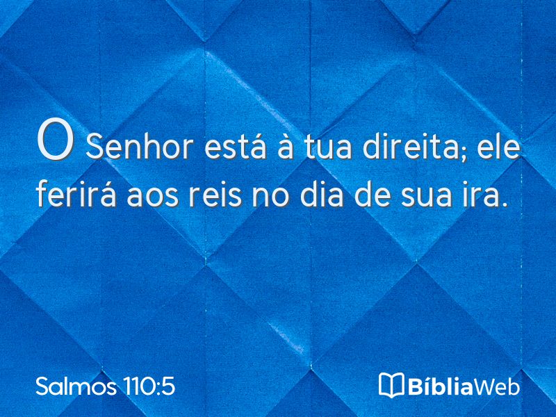 Salmos 110:5 em imagem para compartilhar