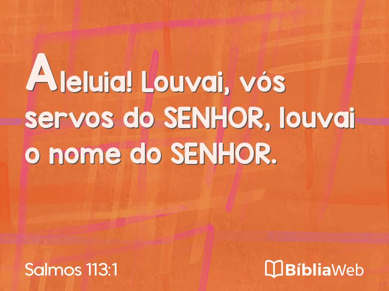 Salmos 113:1 em imagem para compartilhar