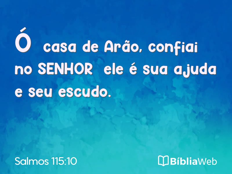 Salmos 115:10 em imagem para compartilhar