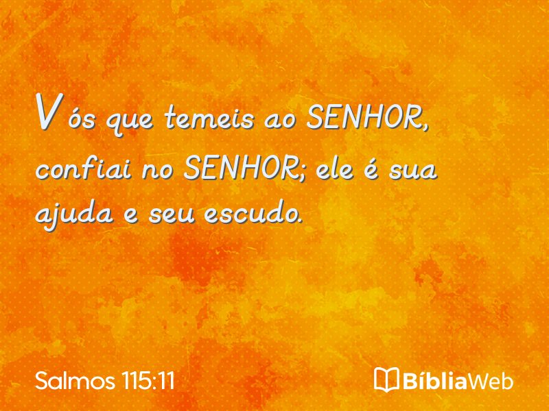 Salmos 115:11 em imagem para compartilhar