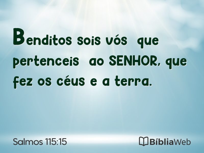 Salmos 115:15 em imagem para compartilhar