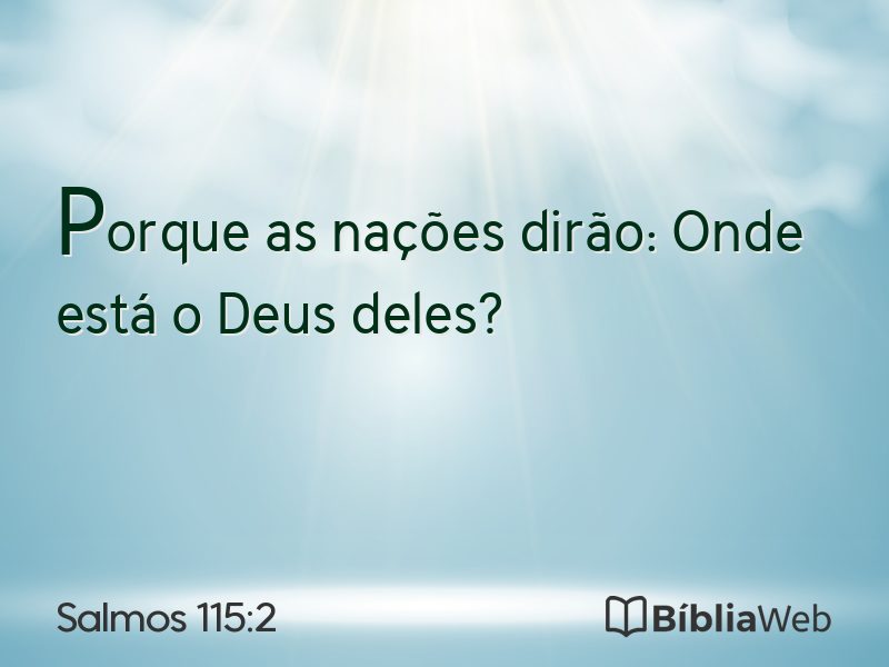 Salmos 115:2 em imagem para compartilhar