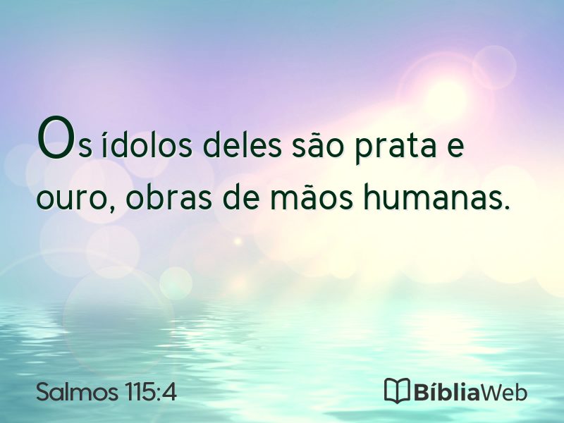 Salmos 115:4 em imagem para compartilhar