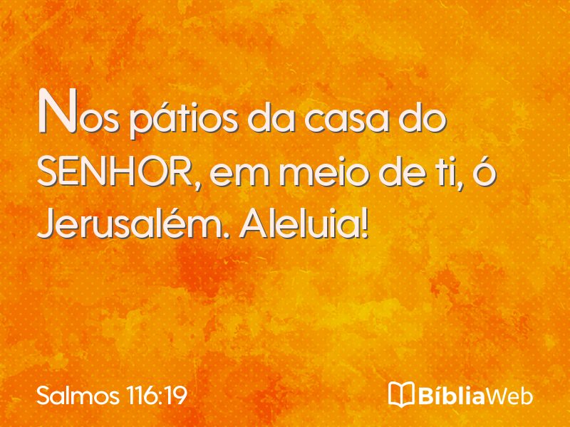 Salmos 116:19 em imagem para compartilhar