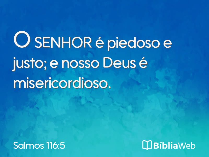 Salmos 116:5 em imagem para compartilhar