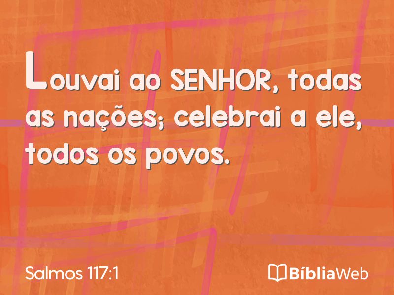Salmos 117:1 em imagem para compartilhar