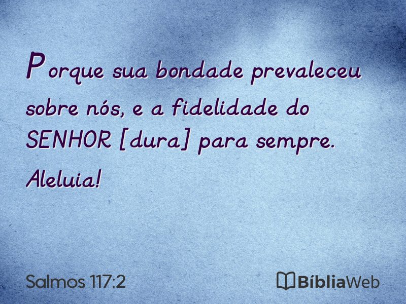 Salmos 117:2 em imagem para compartilhar