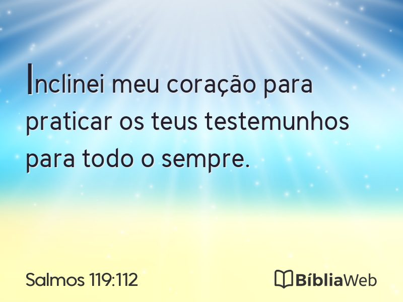Salmos 119:112 em imagem para compartilhar
