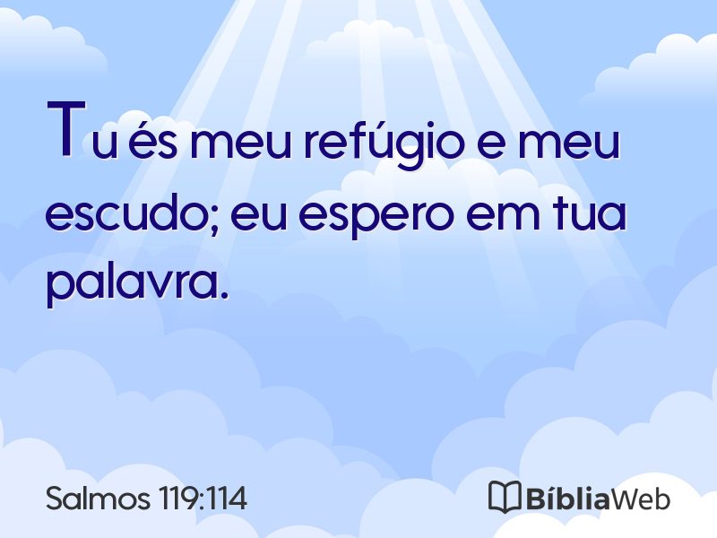 Salmos 119:114 em imagem para compartilhar