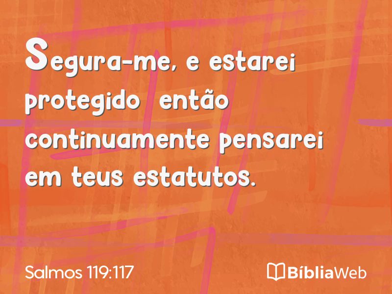 Salmos 119:117 em imagem para compartilhar