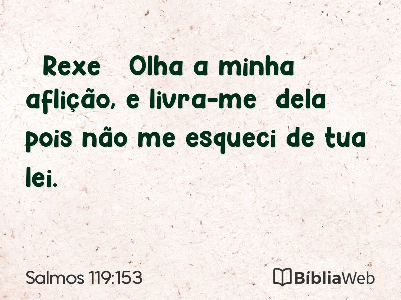 Salmos 119:153 em imagem para compartilhar