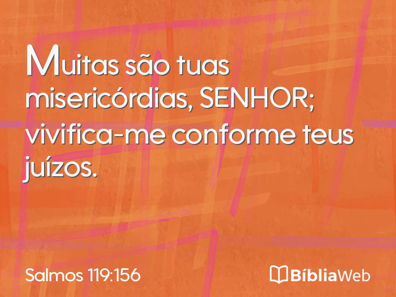 Salmos 119:156 em imagem para compartilhar