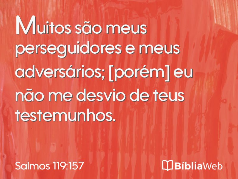 Salmos 119:157 em imagem para compartilhar