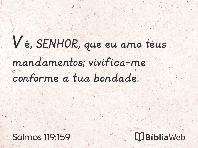 Salmos 119:159 em imagem para compartilhar