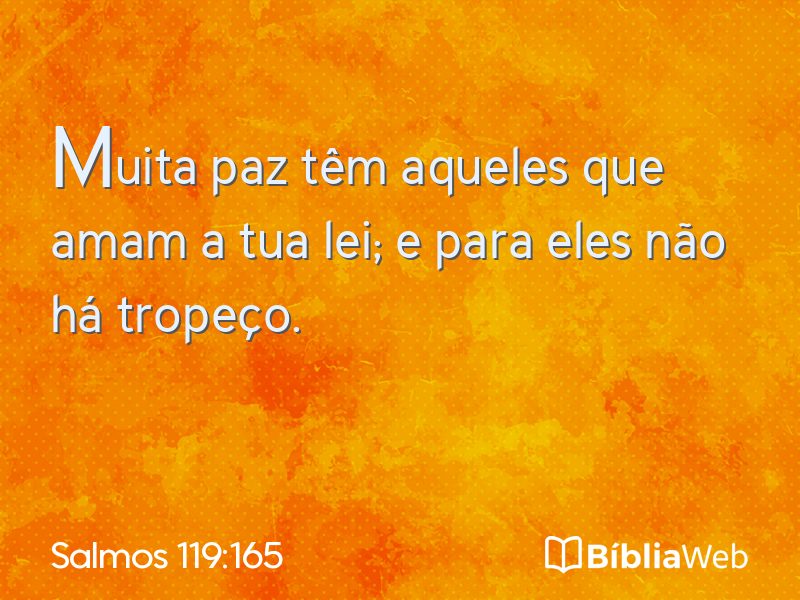 Salmos 119:165 em imagem para compartilhar