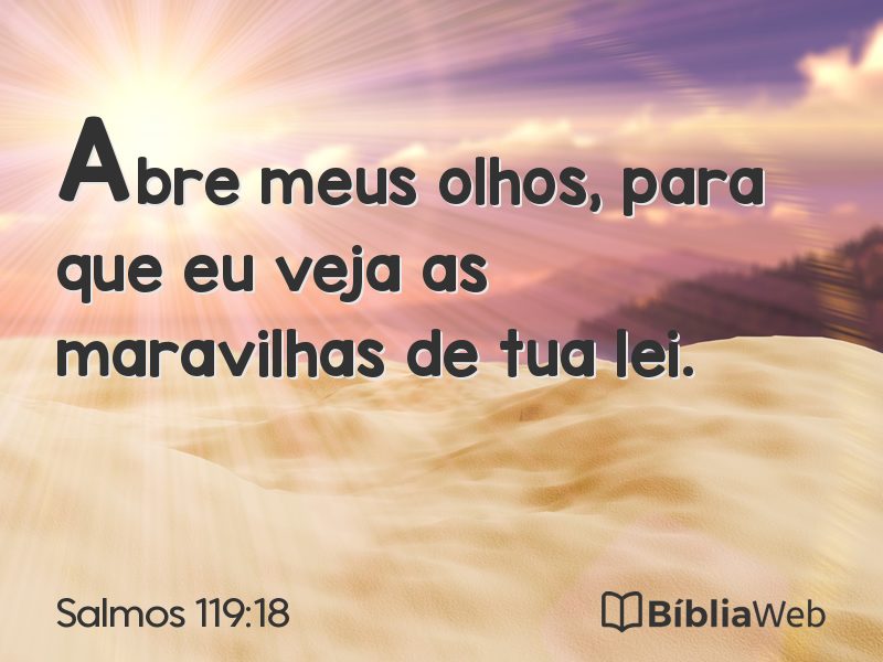 Salmos 119:18 em imagem para compartilhar