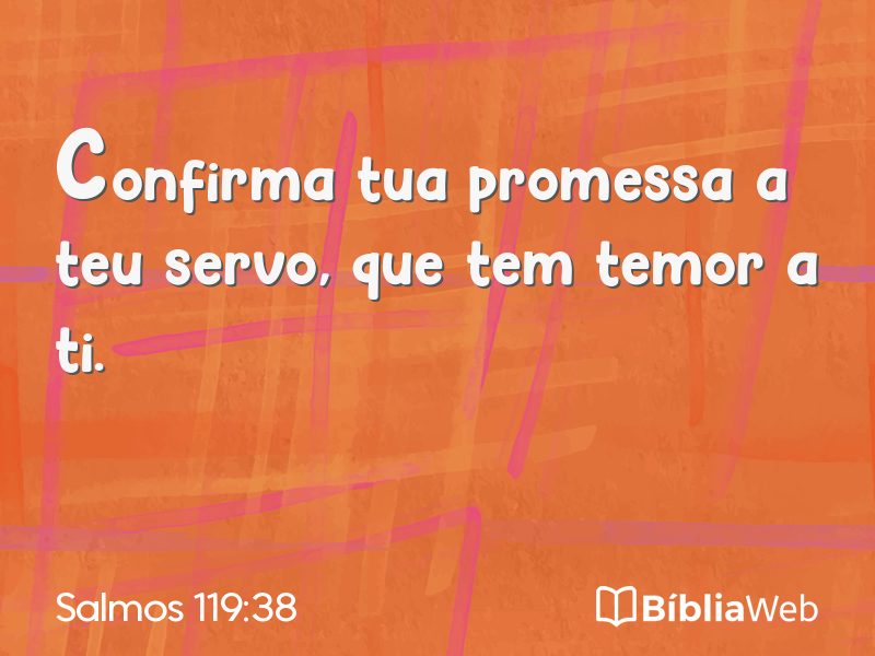 Salmos 119:38 em imagem para compartilhar
