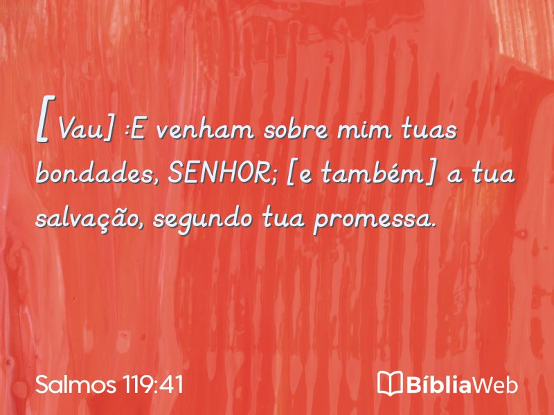 Salmos 119:41 em imagem para compartilhar